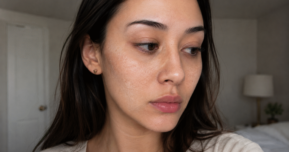 why does my makeup look patchy​