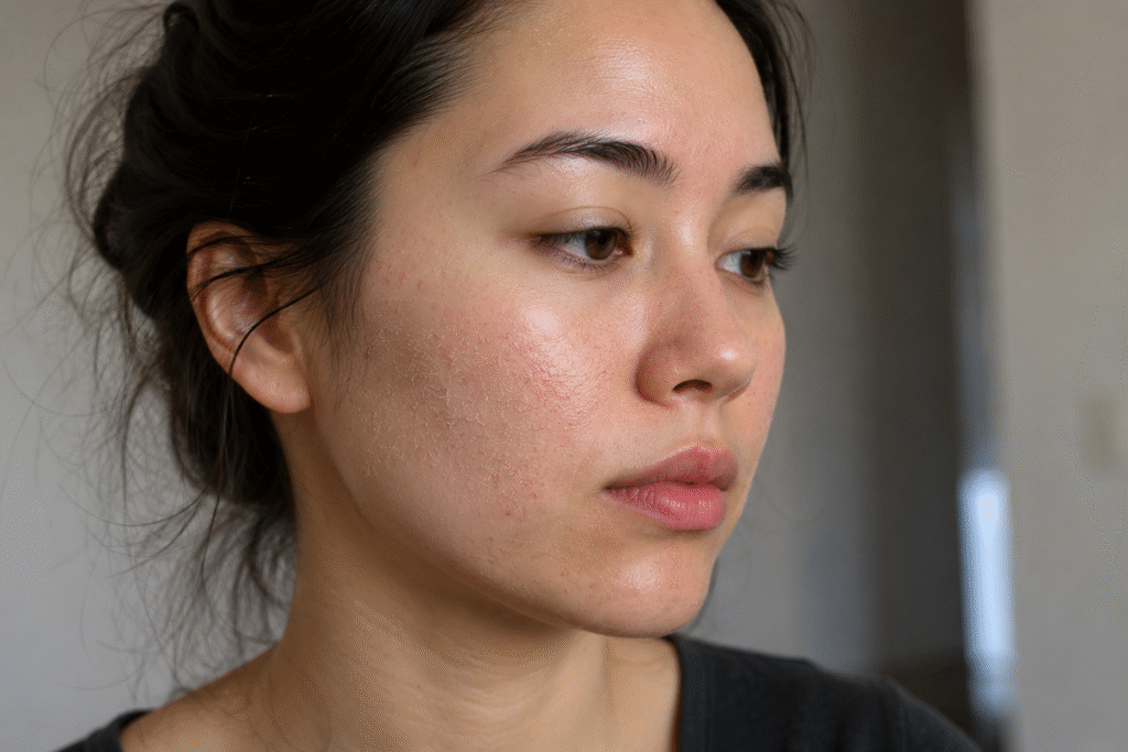Dry vs Dehydrated Skin: How to Tell the Difference 2 Portrait of a girl with dry skin