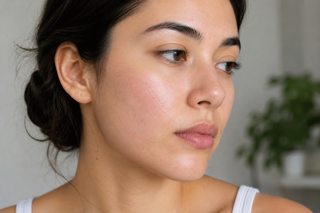 Dry vs Dehydrated Skin: How to Tell the Difference 3 Portrait of a girl with dehydrated skin