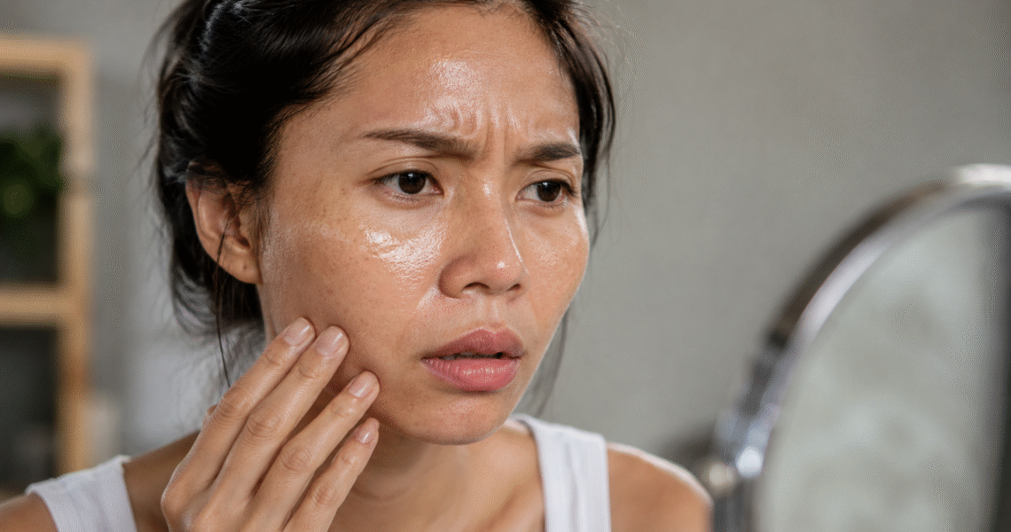 oily dehydrated skin