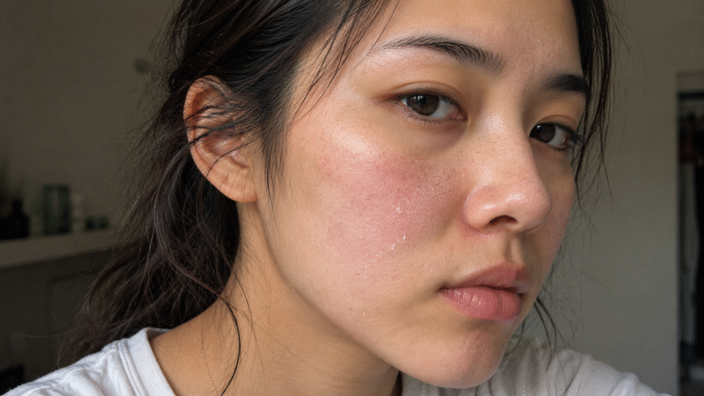 Skin dry white patches