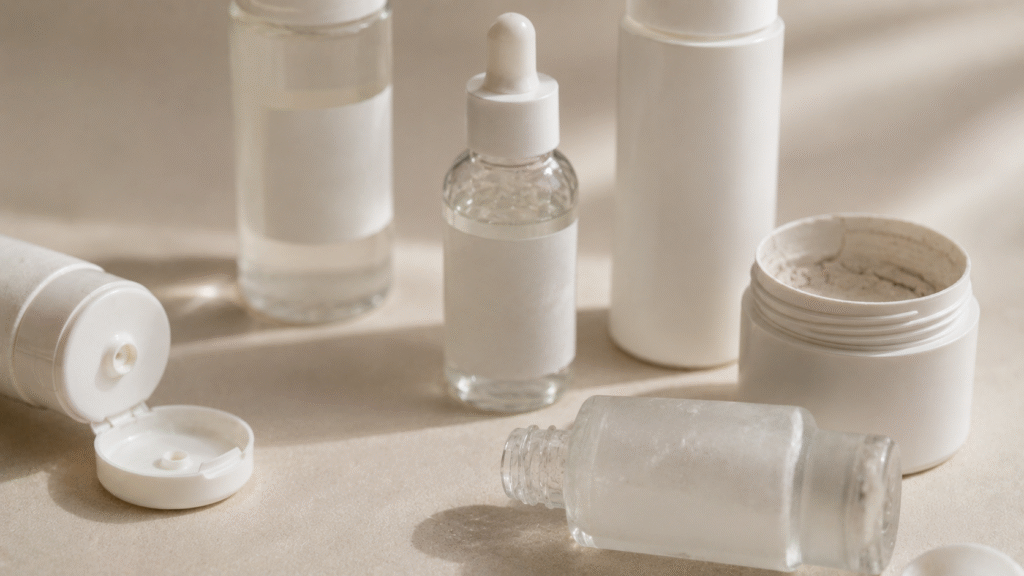 Oily Skin Solutions: Control Shine and Balance Naturally 2 Unbranded skincare flatlay