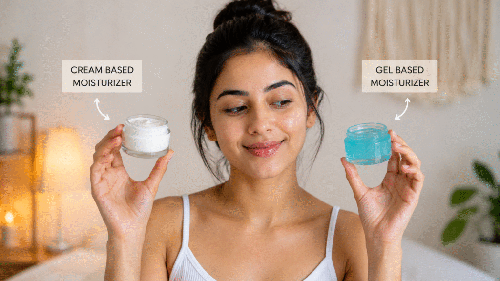 gel vs cream moisturizer