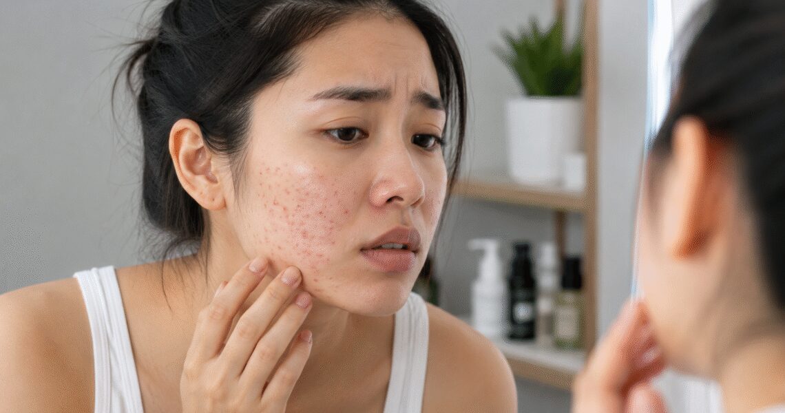 How long does skin purging last​