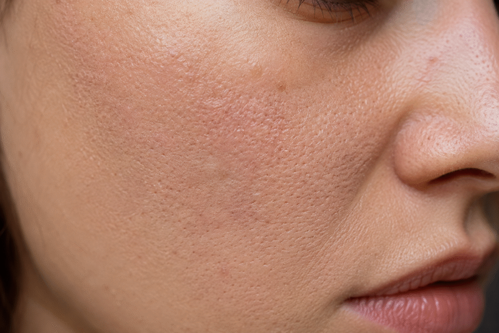 How Long Does Toner Last? Shelf Life, Storage, Freshness 7 Close up photo of a face with rough skin