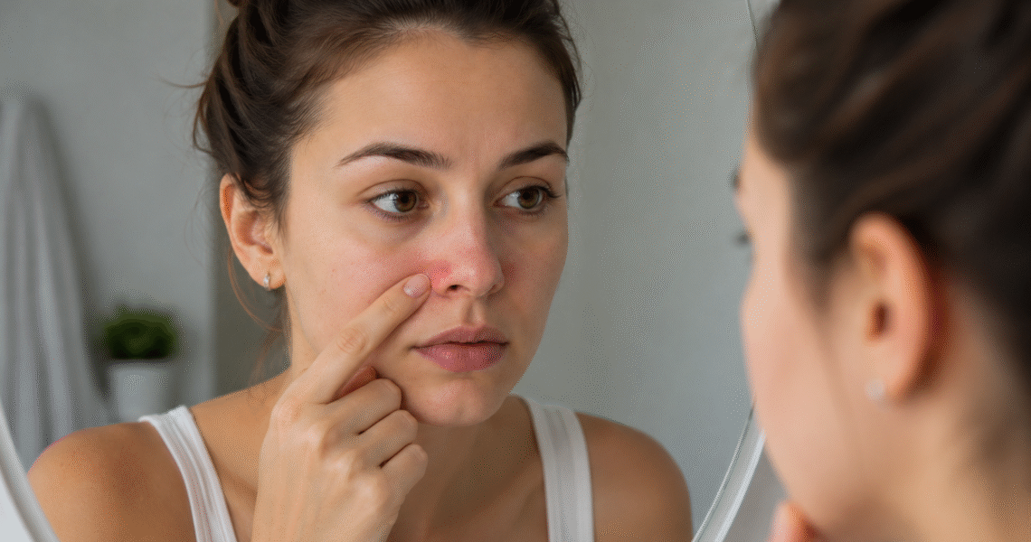 how to get rid of redness around nose​