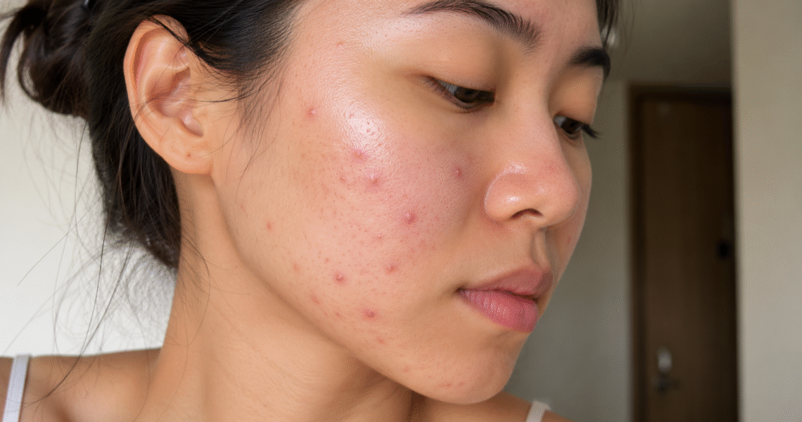 Purging skin