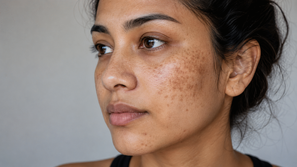 Hyperpigmentation on face