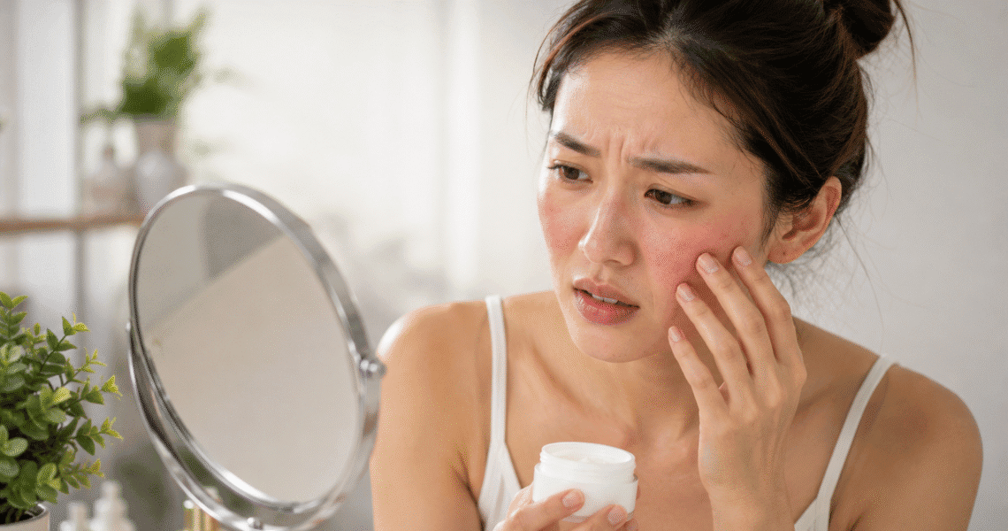 why does my face burn when I put moisturizer on