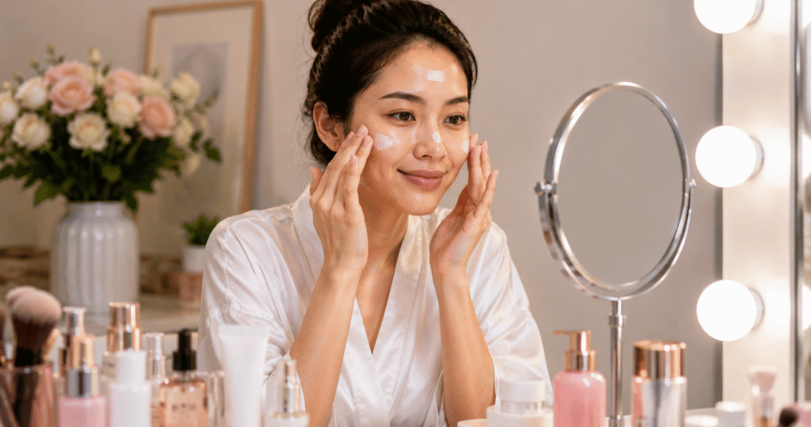Skin care prep for makeup