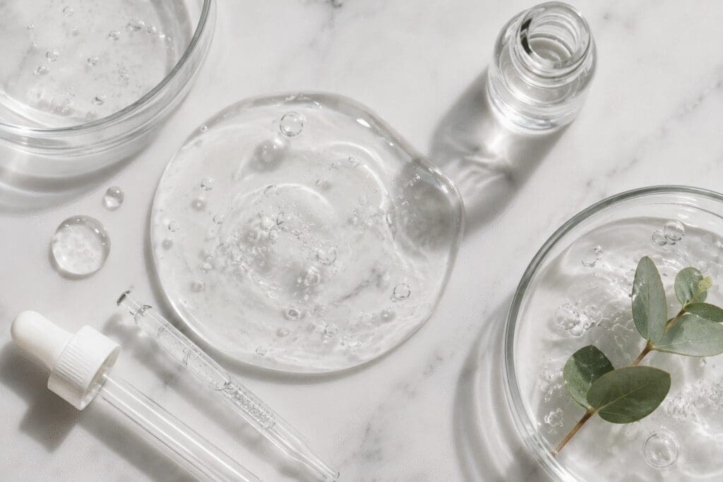 Hyaluronic Acid Eye Cream: A Simple Guide 2 Flat lay image of hyaluronic acid