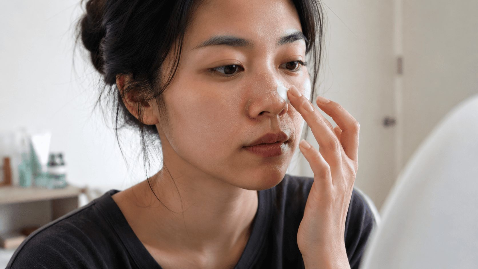 Dry skin around nose