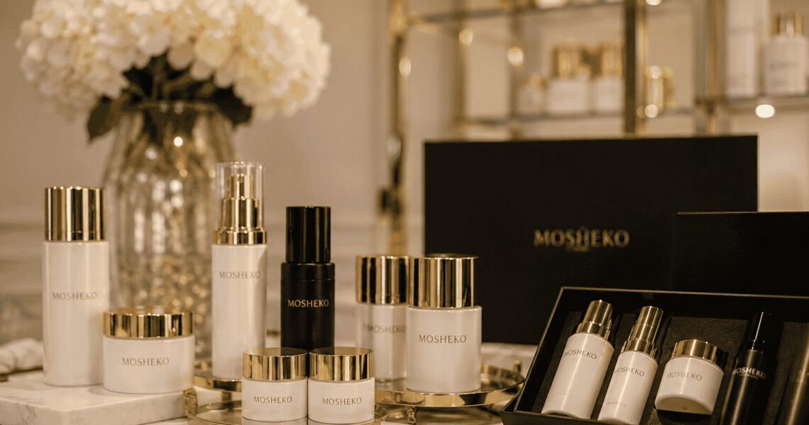 Luxurious MOSHEKO Skincare Display